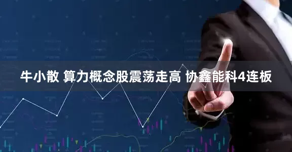 牛小散 算力概念股震荡走高 协鑫能科4连板