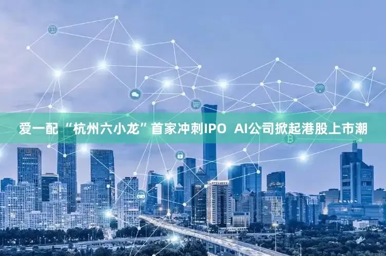 爱一配 “杭州六小龙”首家冲刺IPO  AI公司掀起港股上市潮