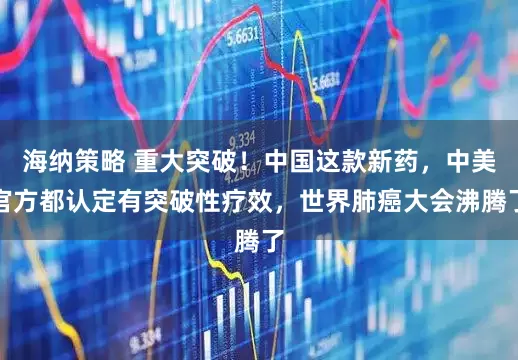 海纳策略 重大突破！中国这款新药，中美官方都认定有突破性疗效，世界肺癌大会沸腾了