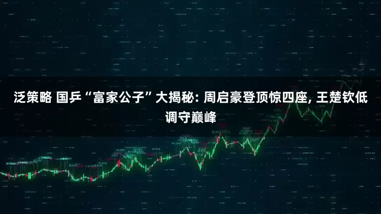 泛策略 国乒“富家公子”大揭秘: 周启豪登顶惊四座, 王楚钦低调守巅峰